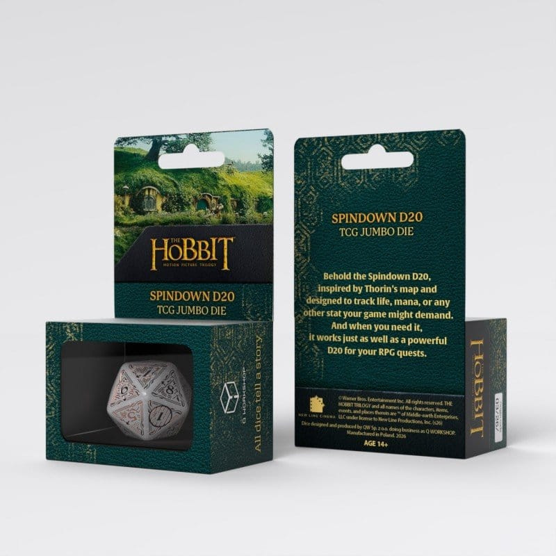 The Hobbit Spindown Jumbo Die Radiant TCG D20 1