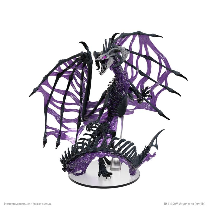 D&D Icons of the Realms Boxed prepainted Miniatures Black Dracolich 30 cm 4