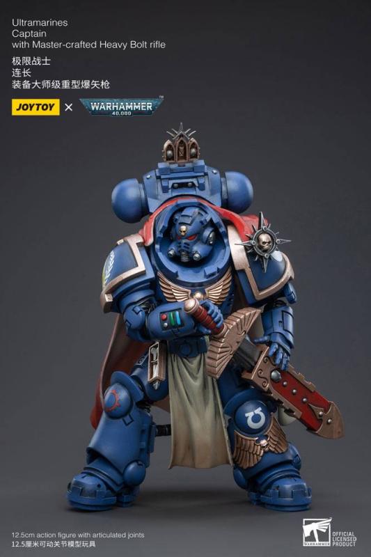 Warhammer 40k Action Figure 1/18 Ultramarines Captain with Master-Crafted Heavy Bolt Rifle 12 cm 1