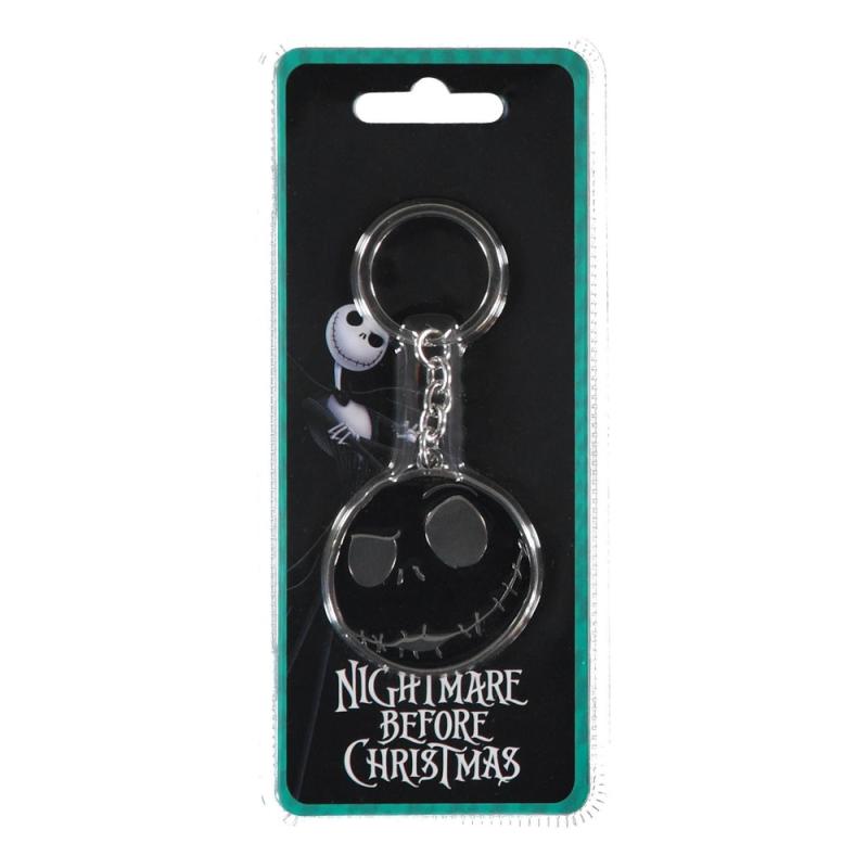 Nightmare Before Christmas Metal Keychain Jack Skellington's Face