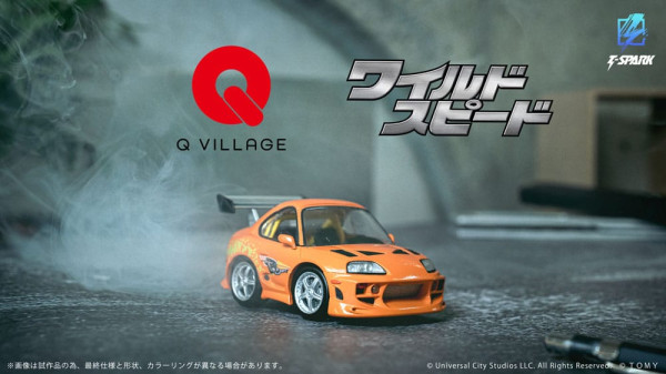 Fast & Furious Q-Village Vehicle with mini-figure Toyota Supra JZA80 9 cm 7