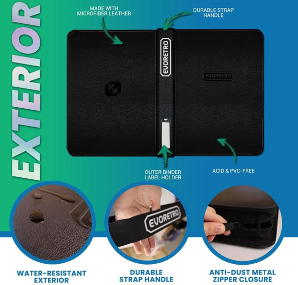 Evoretro Shield+ Topload Cards Binder Compact 96 Karten Black 4
