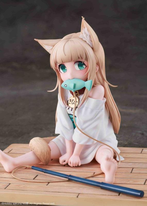 My Cat Is a Kawaii Girl PVC Statue 1/6 Kinako Sitting Fish Ver. 14 cm