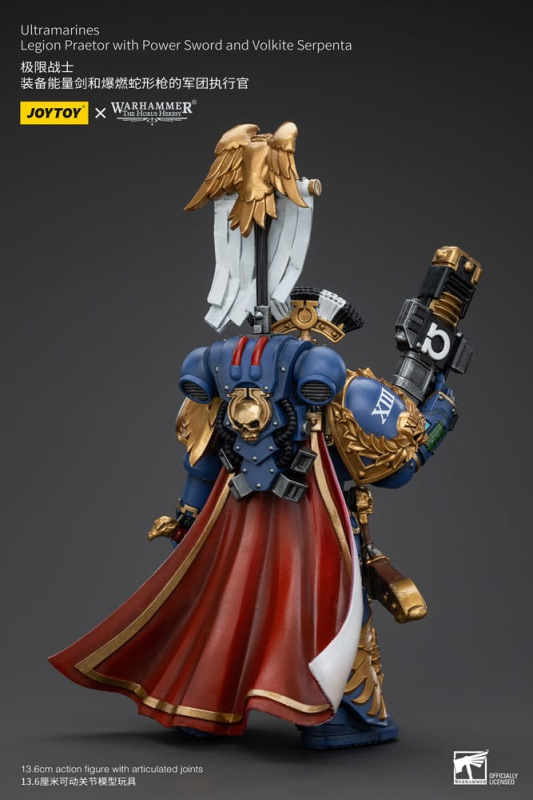 Warhammer The Horus Heresy Action Figure 1/18 Ultramarines Legion Praetor with Power Sword and Volki 3