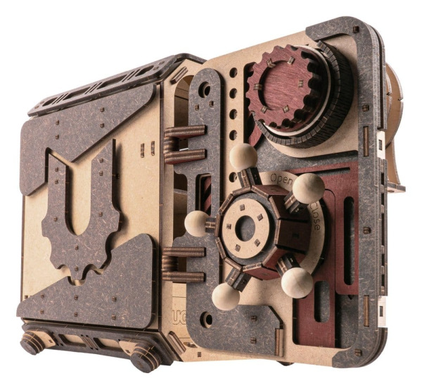 Ugears 3D Wooden Model Kit Safe Too 17 cm 10