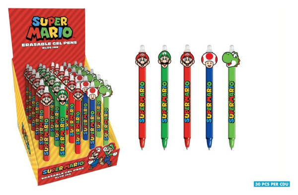 Super Mario Erasable Gel Pen Display (30)