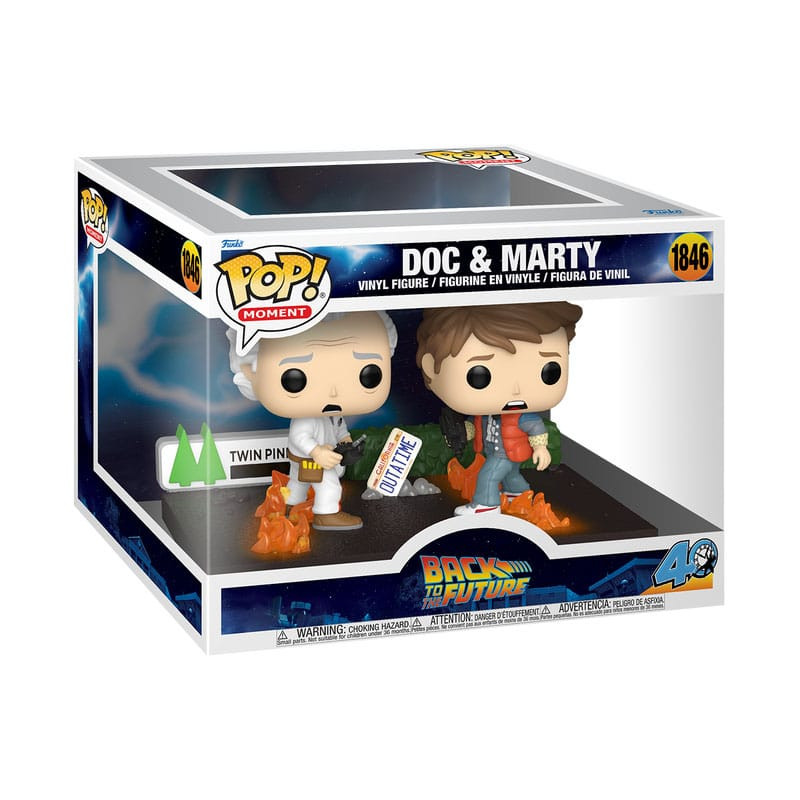 Back to the Future POP Moments Vinyl Figures Doc&Marty 9 cm 1