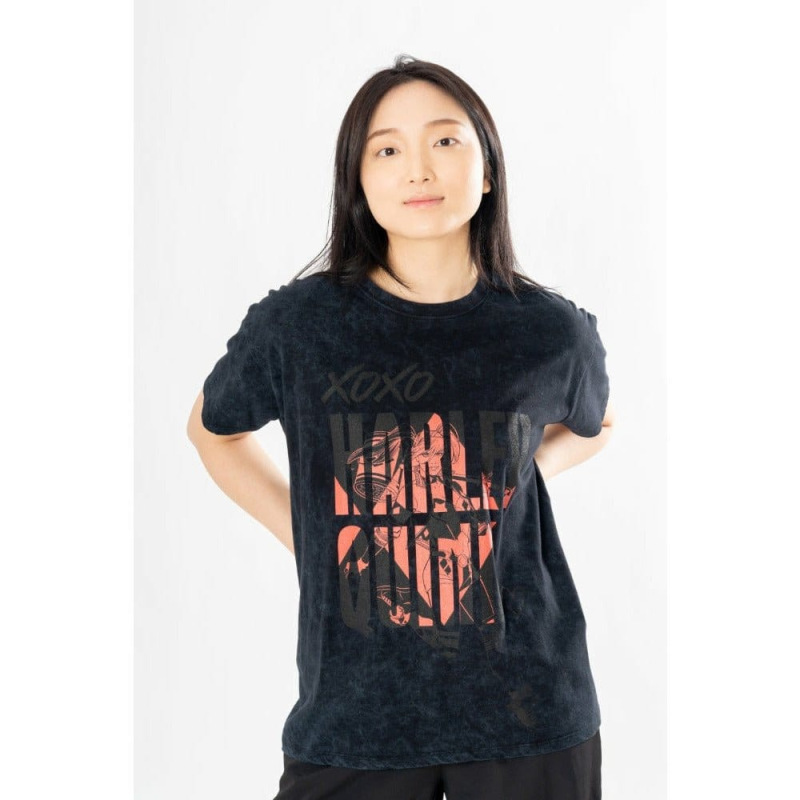DC Comics T-Shirt Harley Quinn Acid Wash Xoxo Size XL 3