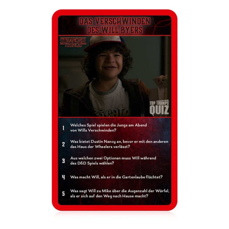 Stranger Things Card Game Top Trumps Quiz *German Version* 1