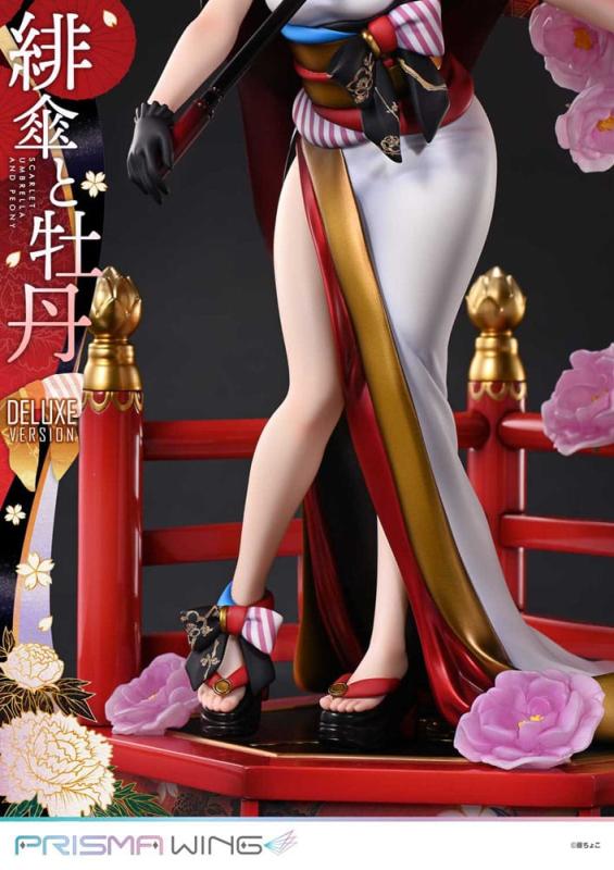 Original Illustration by Fuzichoco Prisma Wing PVC Statue 1/7 Scarlet Umbrella And Peony Deluxe Vers