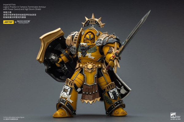Warhammer Imperial Fists Action Figure Legion Praetor in Tartaros Terminator Armourwith Power Sword 5