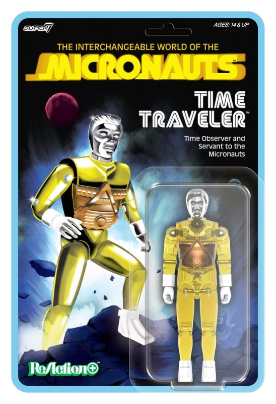 Micronauts ReAction+ Action Figure Wave 03 Time Traveler (Translucent Yellow) 10 cm 1