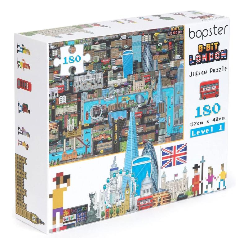 8-Bit Pixel Puzzle London Level 1 180 Pieces