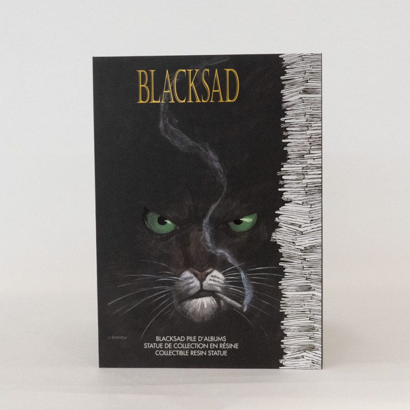Blacksad: Blacksad on a Pile of Comics Figure 1