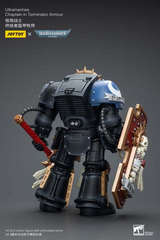 Warhammer 40k Action Figure 1/18 Ultramarines Chaplain in Terminator Armour 12 cm 4