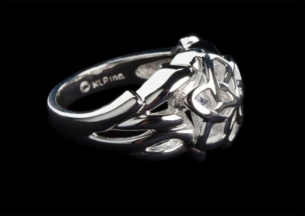 Lord of the Rings Nenya - The Ring of Galadriel (Sterling Silver) Size 7.25