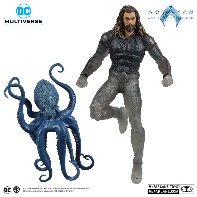 Aquaman and the Lost Kingdom DC Multiverse Action Figure Aquaman (Stealth Suit with Topo) (Gold Labe