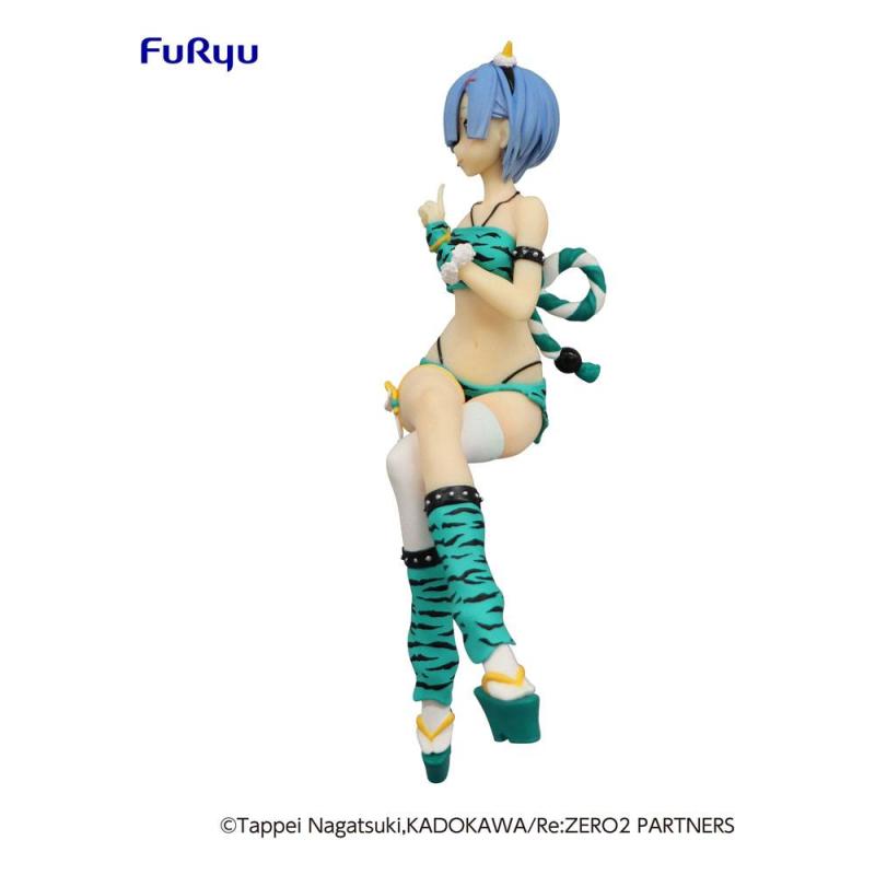 Re:Zero Noodle Stopper PVC Statue Rem Demon Costume Another Color Ver. 16 cm