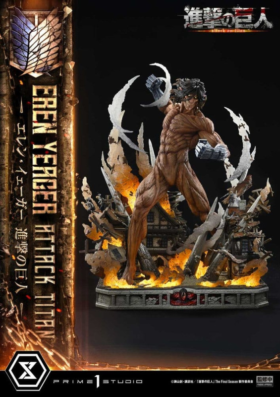 Attack on Titan (TV animation) Ultimate Diorama Masterline Statue Eren Yeager Attack Titan 81 cm 9