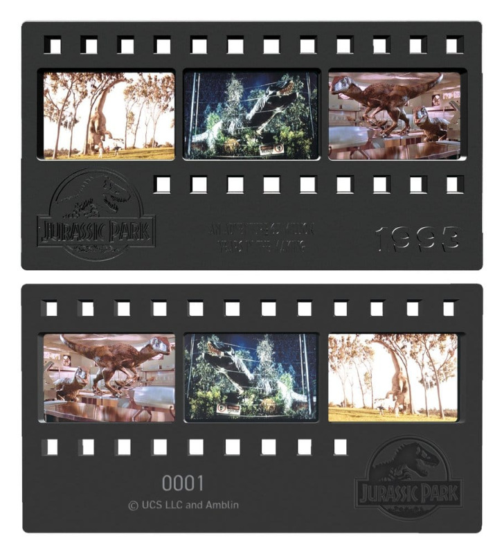 Jurassic Park Ingot Metal Film Strip Collectible 12 cm 2