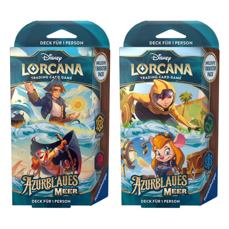 Disney Lorcana TCG Azurblaues Meer Starter Decks Display (8) *German Edition*