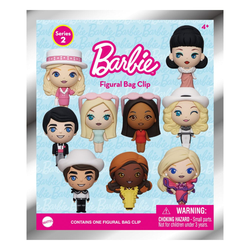 Barbie 3D Foam Bag Clips Series 2 Display (24) 2
