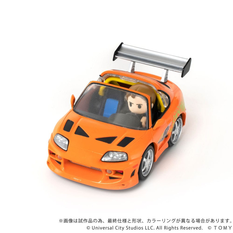 Fast & Furious Q-Village Vehicle with mini-figure Toyota Supra JZA80 9 cm 3
