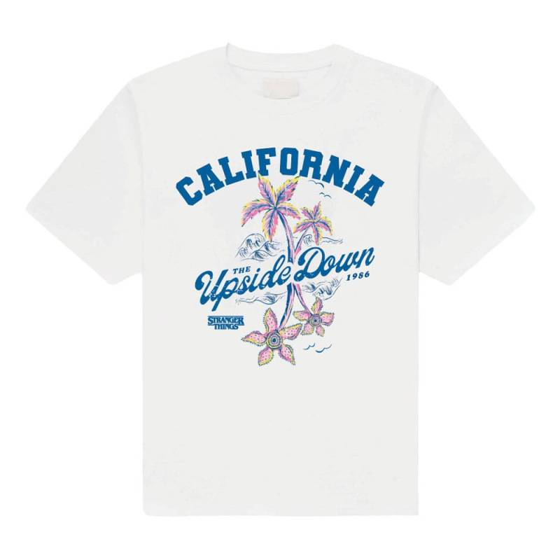 Stranger Things T-Shirt California Upside Down Size L