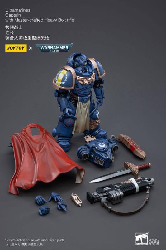 Warhammer 40k Action Figure 1/18 Ultramarines Captain with Master-Crafted Heavy Bolt Rifle 12 cm 7