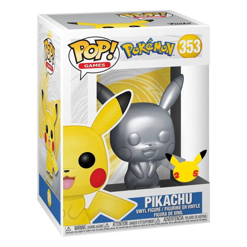 Pokémon POP! Games Vinyl Figure Pikachu Silver Edition 9 cm