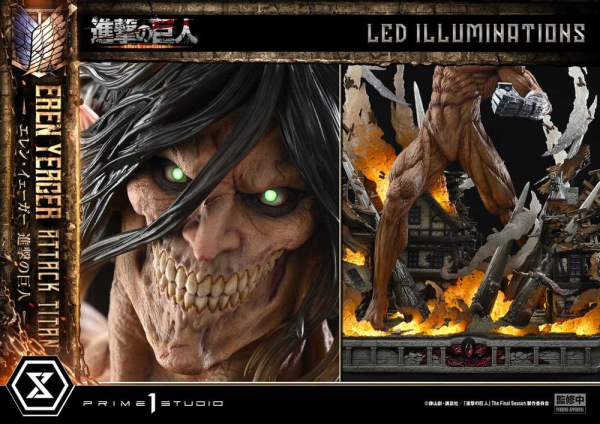 Attack on Titan (TV animation) Ultimate Diorama Masterline Statue Eren Yeager Attack Titan 81 cm 8