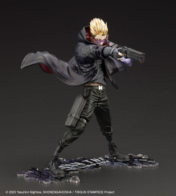 Trigun Stampede ARTFXJ Statue 1/8 Vash the Stampede The Gunman in Black Ver. 22 cm 6