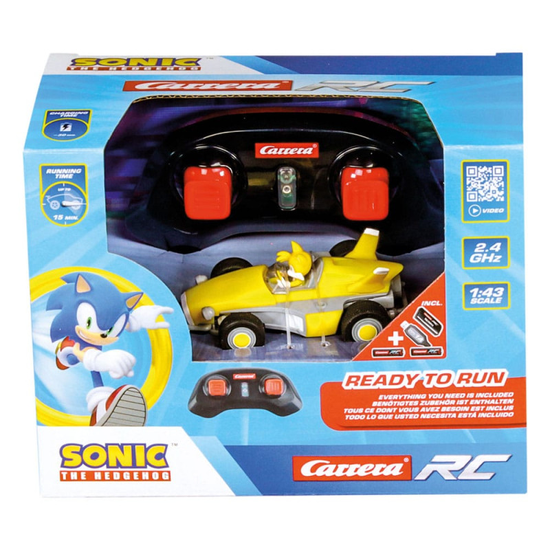 Sonic the Hedgehog RC remote-controlled Car 1/43 2.4GHz Mini Tails 12
