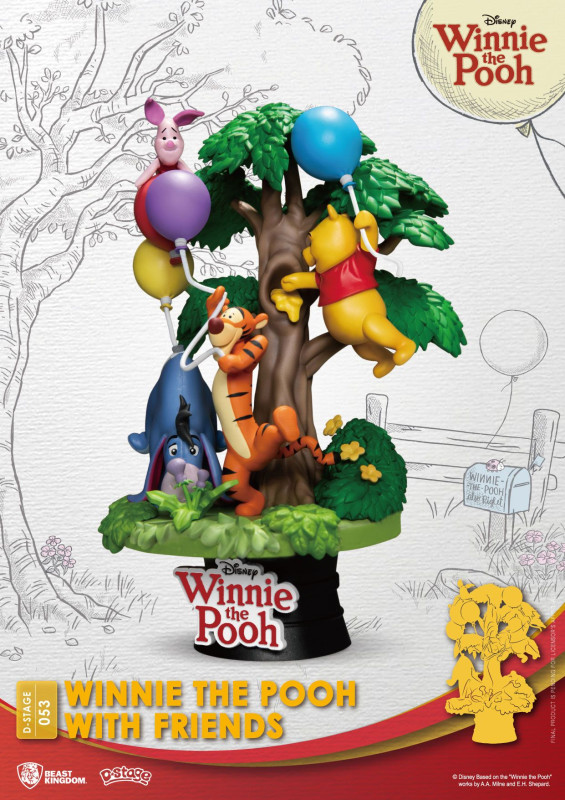 Disney D-Stage PVC Diorama Winnie The Pooh With Friends 16 cm 1