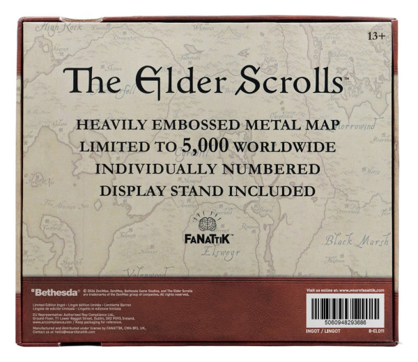 The Elder Scrolls Replica Metal Map of Tamriel Limited Edition 15 x 13 cm 4