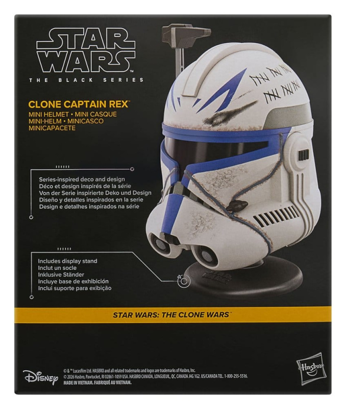 Star Wars: The Clone Wars Black Series Mini Helmet Clone Captain Rex 15 cm 6