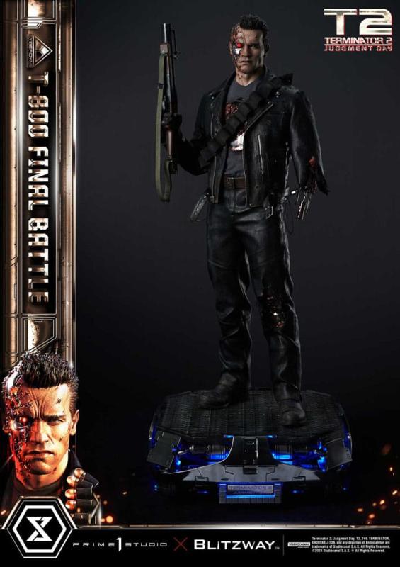 Terminator 2 Museum Masterline Series Statue 1/3 T-800 Final Battle Regular Version 75 cm