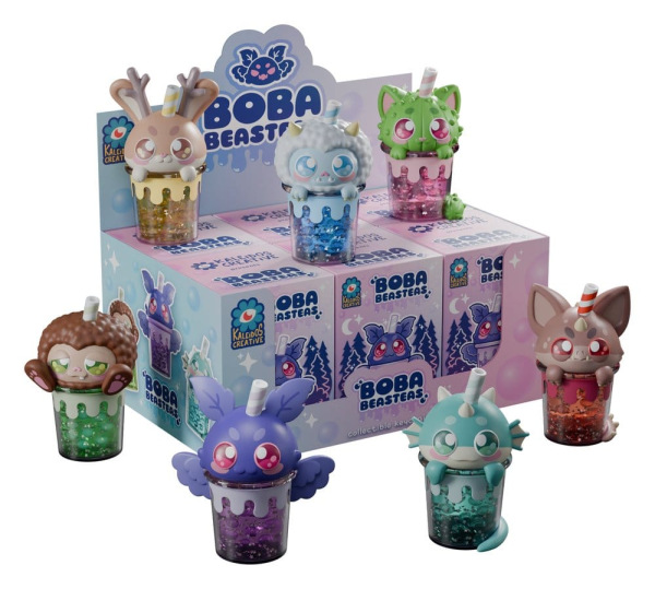 Boba Beasteas Keychain 8 cm Blind Box Display (8) 2