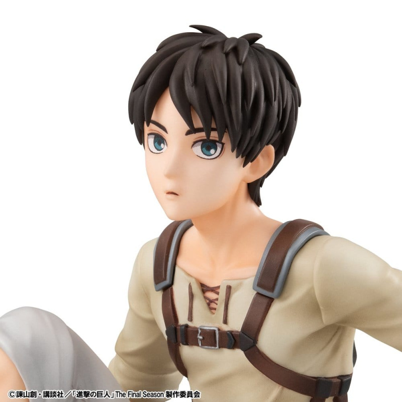 Attack on Titan G.E.M. Series PVC Figures 2-Pack Eren Yeager & Squad Captain Levi Palm Size 8
