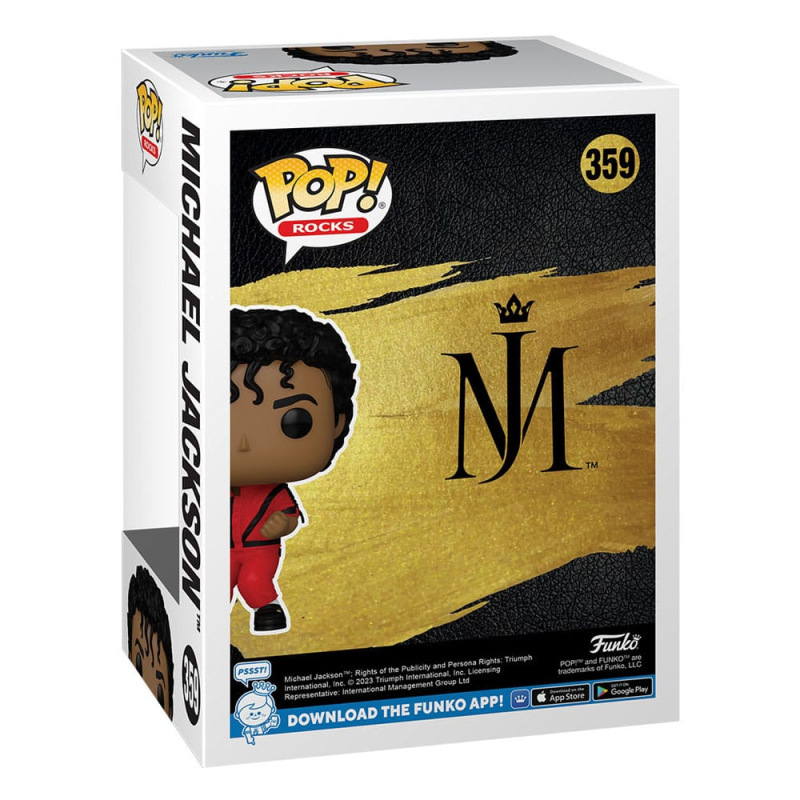 Michael Jackson POP! Rocks Vinyl Figure Thriller 9 cm 2