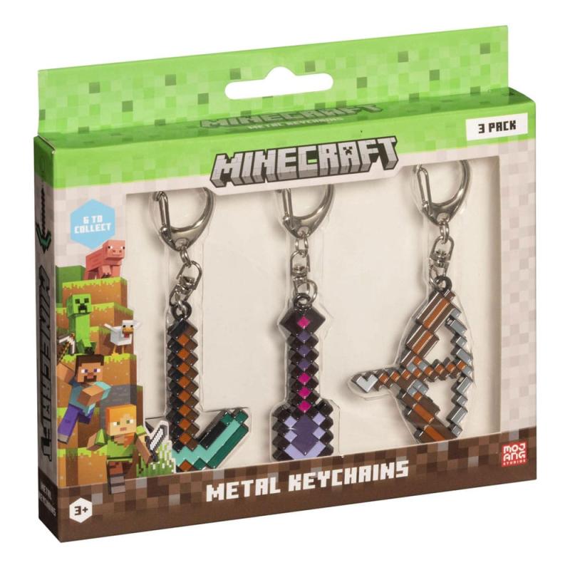 Minecraft Keychains 3-Pack Assortment (12) 1