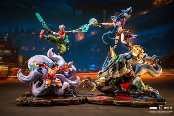 League of Legends Statue 1/10 2XKO Jinx & Warwick Diorama 37 cm 1