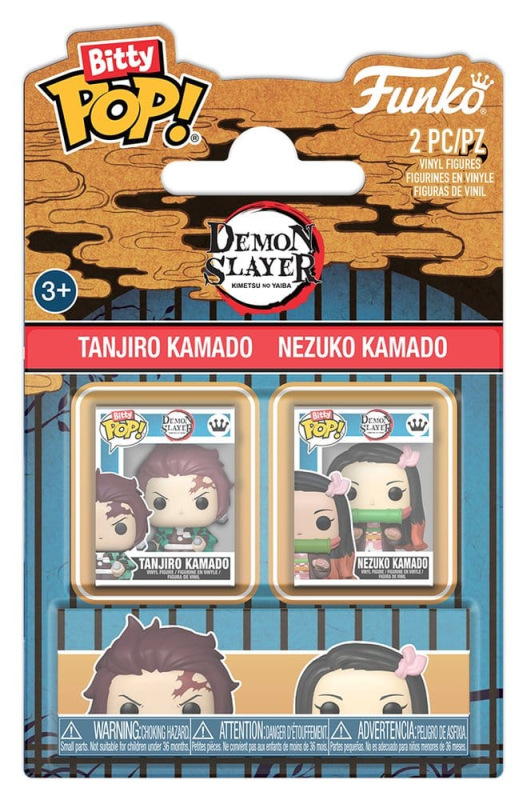 Demon Slayer: Kimetsu no Yaiba Bitty POP! Vinyl Figures 2-Pack Tanjiro & Nezuko 2 cm