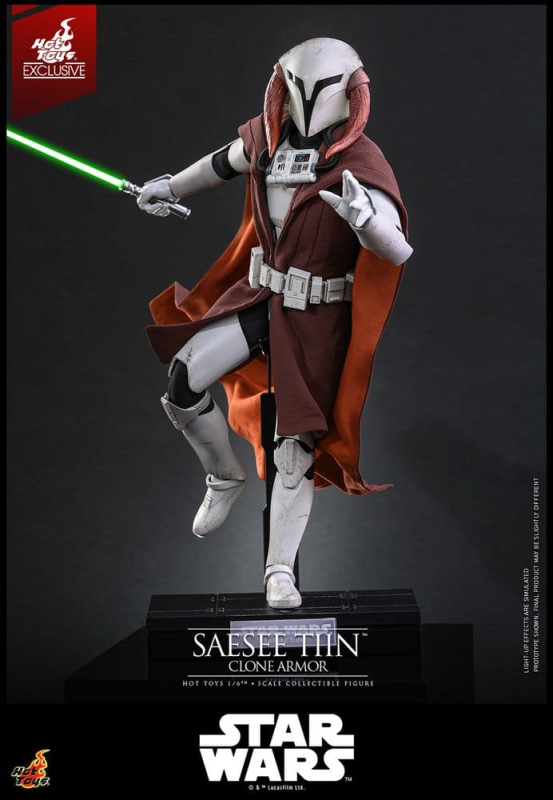 Star Wars: The Clone Wars Television Masterpiece Action Figure 1/6 Saesee Tiin (Clone Armor) (Hot To 3
