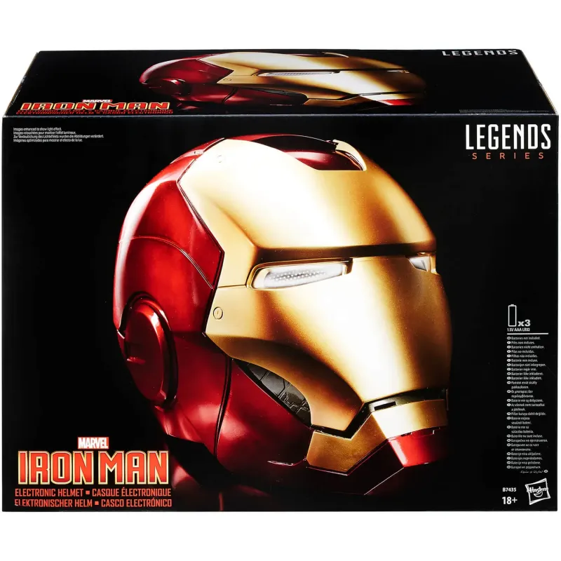 Marvel Legends Avengers Iron Man Electronic Helmet 1:1 - Hasbro