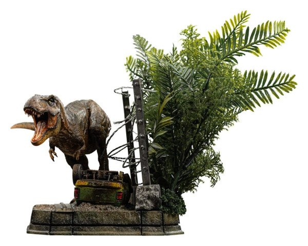 Jurassic Park Icons Statue T-Rex Breakout Set A 17 cm 3