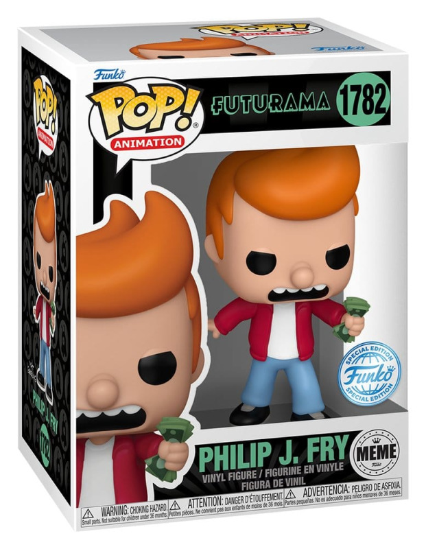 Futurama POP! Animation Vinyl Figure Philip J. Fry (Take My Money Meme) Exclusive Edition 9 cm 1