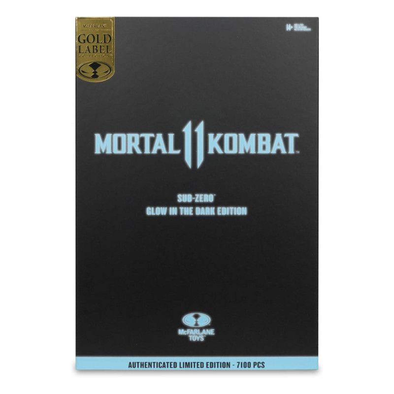Mortal Kombat Action Figure Glow in the Dark Edition Sub-Zero (Gold Label) 18 cm 7
