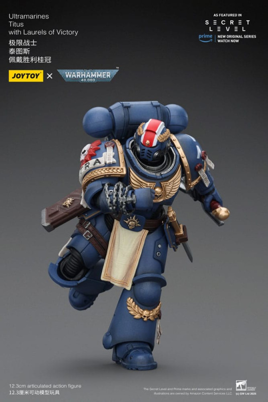 Warhammer 40,000 Action Figure Ultramarines Titus with Laurels of Victory 13 cm 3