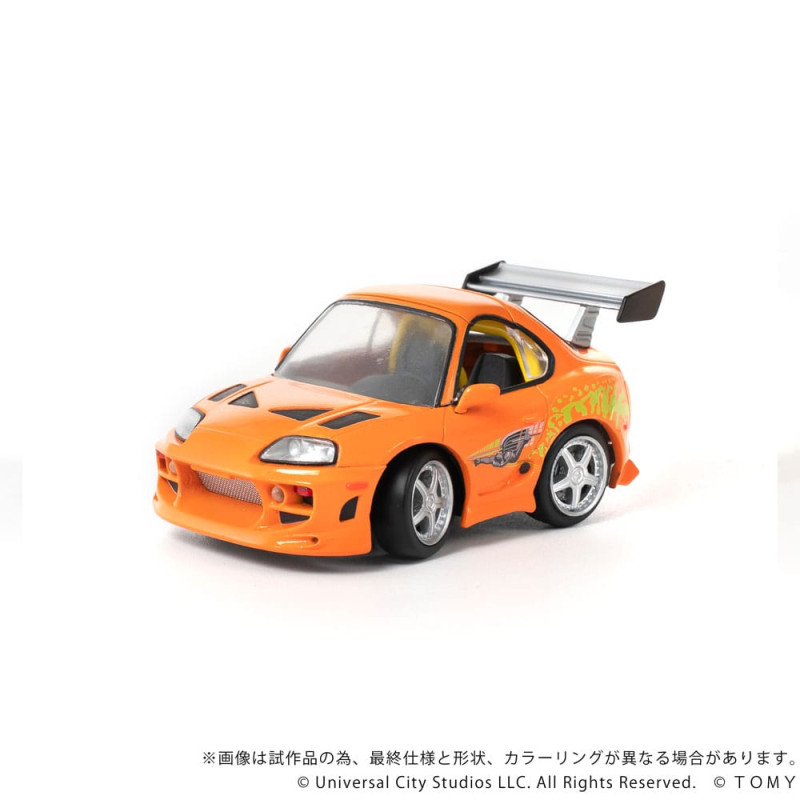 Fast & Furious Q-Village Vehicle with mini-figure Toyota Supra JZA80 9 cm 4